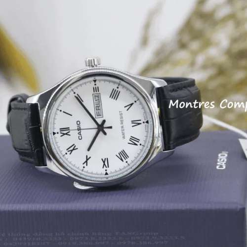 Montres Company 香港註冊公司(32年老店) 卡西歐 CASIO 情侶錶 情侶裝 黑色皮革錶...