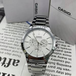 Montres Company 香港註冊公司(32年老店) 卡西歐 CASIO 不鏽鋼錶帶 銀色 MTP MTPV3...