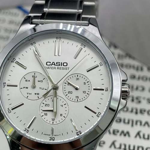 Montres Company 香港註冊公司(32年老店) 卡西歐 CASIO 不鏽鋼錶帶 銀色 MTP MTPV3...