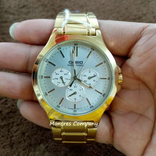 Montres Company 香港註冊公司(32年老店) 卡西歐 CASIO 不鏽鋼錶帶 不鏽鋼 三摺錶扣...