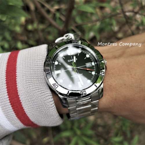 Montres Company 香港註冊公司(32年老店) 卡西歐 CASIO 黑水鬼 不鏽鋼錶帶 點字 黑...