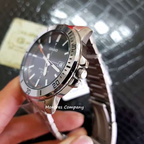 Montres Company 香港註冊公司(32年老店) 卡西歐 CASIO 黑水鬼 不鏽鋼錶帶 條字 黑...