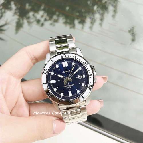 Montres Company 香港註冊公司(32年老店) 卡西歐 CASIO 黑水鬼 不鏽鋼錶帶 條字 黑...