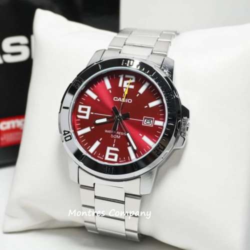Montres Company 香港註冊公司 (32年老店) 卡西歐 CASIO 紅水鬼 不鏽鋼 不鏽鋼錶帶...