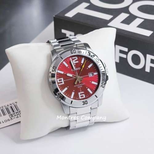 Montres Company 香港註冊公司 (32年老店) 卡西歐 CASIO 紅水鬼 不鏽鋼 不鏽鋼錶帶...