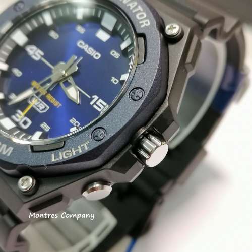 Montres Company 香港註冊公司 (32年老店) 卡西歐 CASIO 大錶徑 100米防水 黑藍色 ...