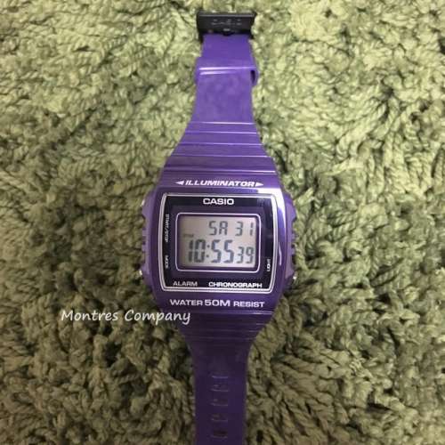 Montres Company 香港註冊公司(32年老店) 卡西歐 CASIO 七年電池壽命 紫色 W-215H ...