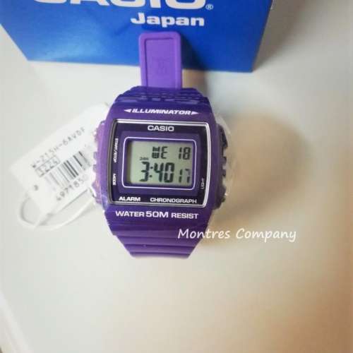 Montres Company 香港註冊公司(32年老店) 卡西歐 CASIO 七年電池壽命 紫色 W-215H ...