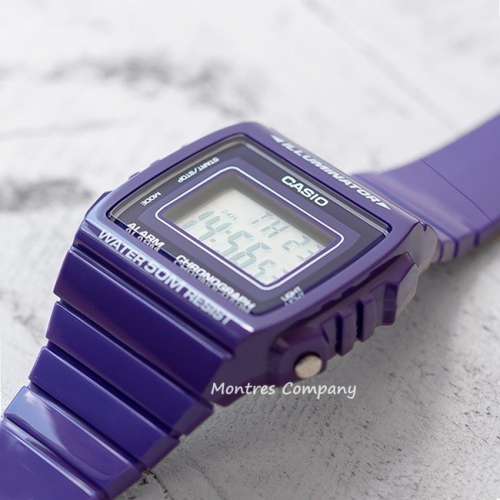 Montres Company 香港註冊公司(32年老店) 卡西歐 CASIO 七年電池壽命 紫色 W-215H ...