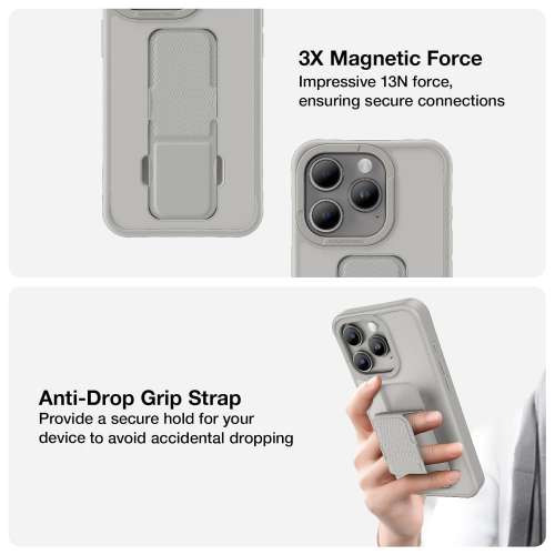 【AmazingThing】iPhone 15 Pro ~ Matte Pro Magnetic Case (NEW) 全新灰色手機殻