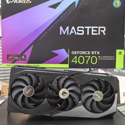 Gigabyte AROUS Master RTX 4070 Ti Super 顯示卡 三日免費試玩 旺角門市交收試卡 ...