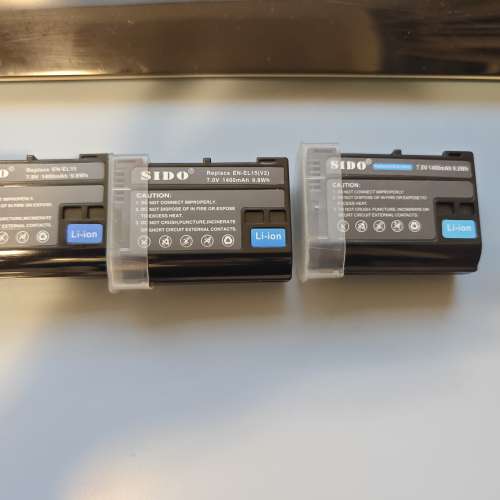 3 Sido en-el15 batteries for Nikon D810 or earlier model