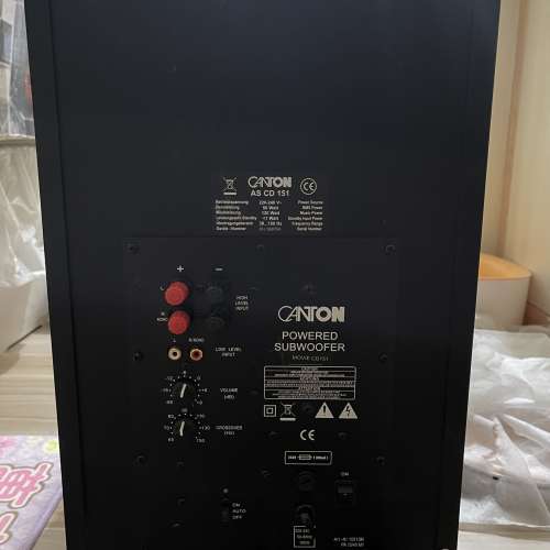 99%新淨德國🇩🇪製造名牌CANTON金榜超低音喇叭Subwoofer Speaker