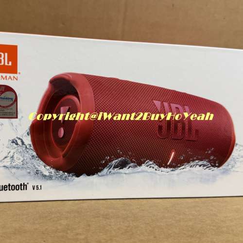 JBL Charge 5 Portable Waterproof Speaker with Powerbank便攜式防水藍牙喇叭/揚...