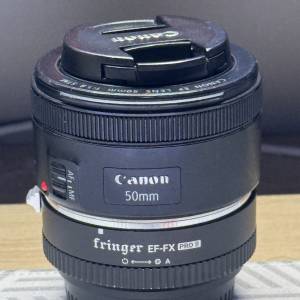 canon EF 50mm F1.8 STM (連fringer ef-fx pro ii轉接器)