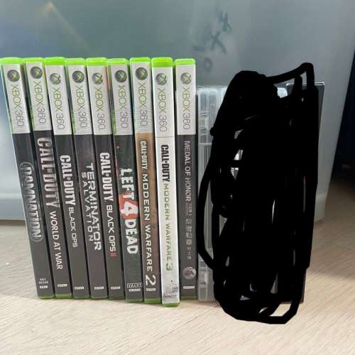 豪華套裝 Xbox 360 Elite 120GB 主機 + kinect 鏡頭 + 火牛 + 手制 x2 + game x78 ...