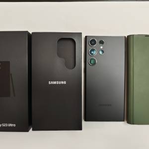 完美無花,512GB,香港行貨,黑色Samsung s23u s23 ultra dual 雙卡 5G, 有盒有單