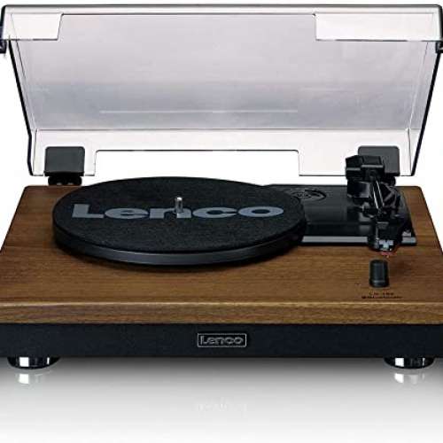 全新Lenco黑膠唱盤連書架音箱一對