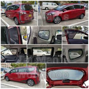 Toyota Sienta 全車磁石濾光窗網太陽擋