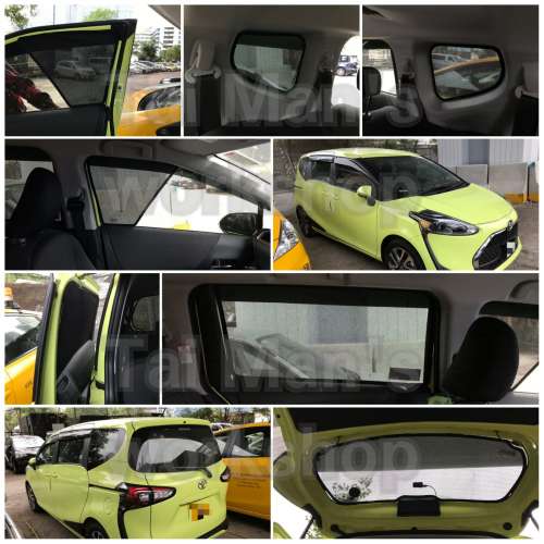 Toyota Sienta 全車磁石濾光窗網太陽擋