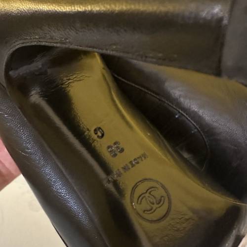 chanel leather pumps