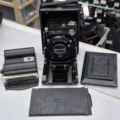 ERNEMANN ERNON 10.5CM F3.5 磨沙 單張背 6x9背 全正常