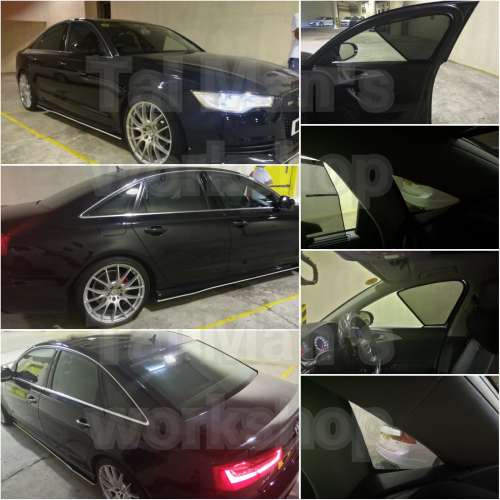 Audi A6 RS6 全車磁石濾光窗網太陽擋