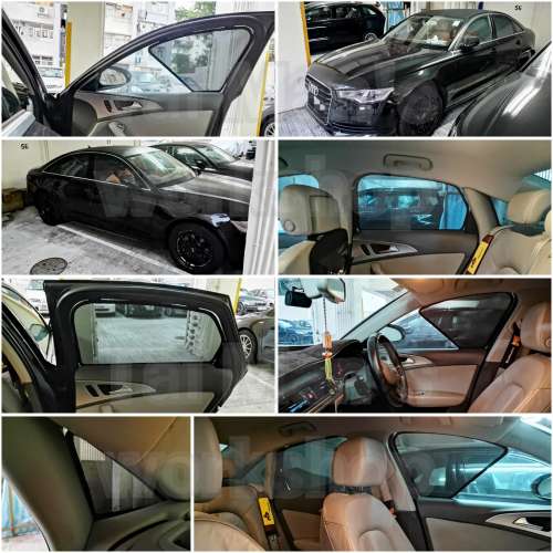 Audi A6 RS6 全車磁石濾光窗網太陽擋