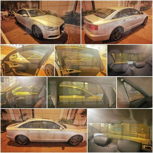 Audi A6 RS6 全車磁石濾光窗網太陽擋