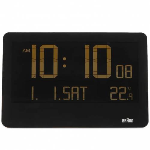 ( 全新行貨 ) Braun BC14 (H.17.3CM x W.26.1 CM) 座枱和掛牆鬧鐘, 連温度計.