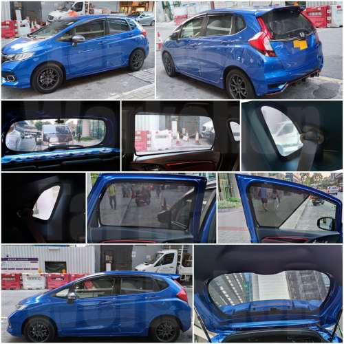 Jazz Fit全車磁石濾光窗網太陽擋