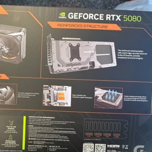 全新Gigabyte RTX5080 OC display card 顯示卡 (水貨）