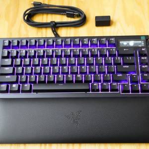 雷蛇蛛皇 無線熱插拔遊戲鍵盤 黑寡婦蜘蛛 Razer BlackWidow V4 Pro 75% 橙軸 Orang...