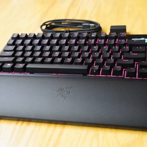 雷蛇蛛皇 無線熱插拔遊戲鍵盤 黑寡婦蜘蛛 Razer BlackWidow V4 Pro 75% 橙軸 Orang...