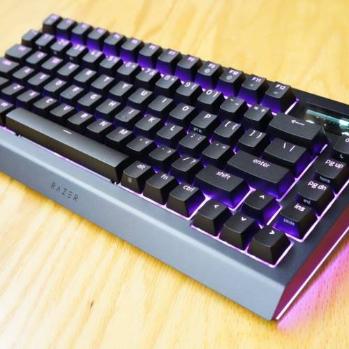 雷蛇蛛皇 無線熱插拔遊戲鍵盤 黑寡婦蜘蛛 Razer BlackWidow V4 Pro 75% 橙軸 Orang...