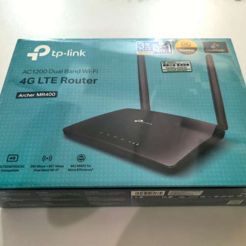 TP-Link Archer MR400 AC1200 Wireless Dual Band 4G LTE Router