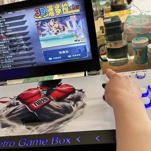 潘多拉插電款雙人街機月光寶盒連屏幕