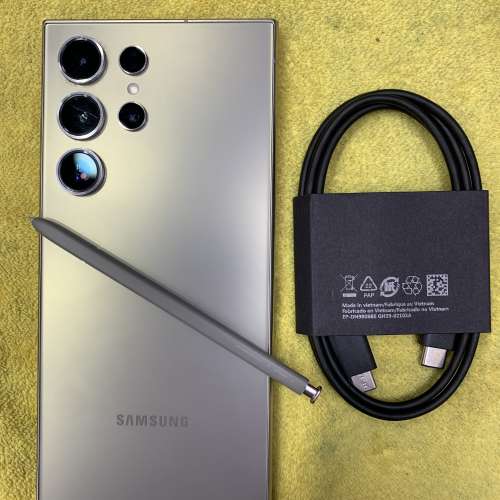 95%New Samsung s24 Ultra 5G 12+512GB 原色 香港行貨 有配件 自用首選超值