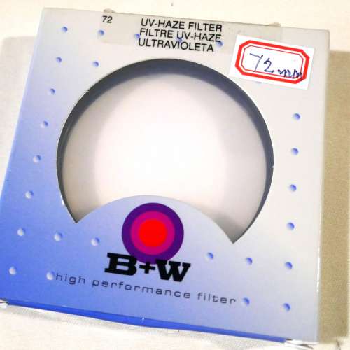 98%new B+W 72mm 護鏡
