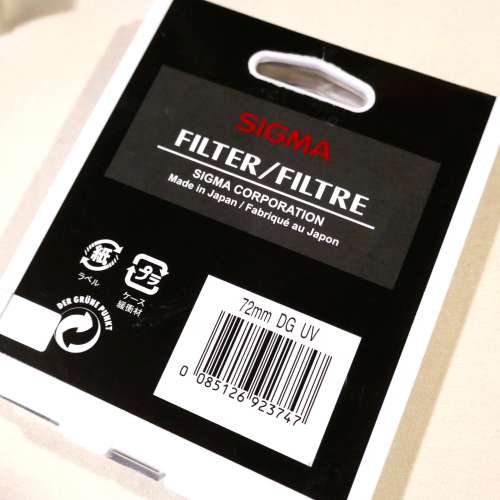 98%new...SIGMA 72mm 護鏡