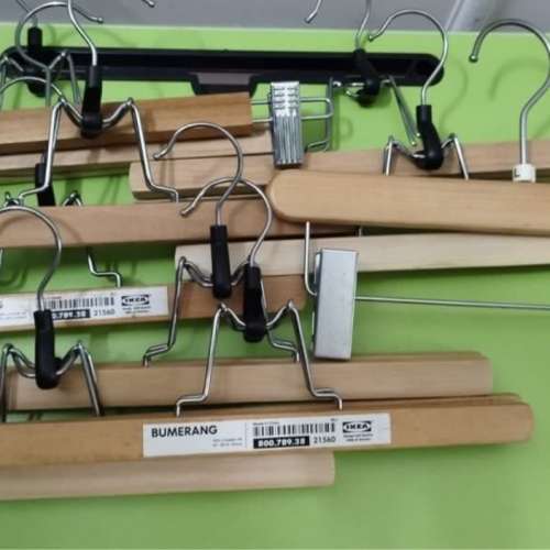 Ikea 宜家傢俬掛衫衣裙褲架（10 個）bumerang hangers for dress pants and clothes