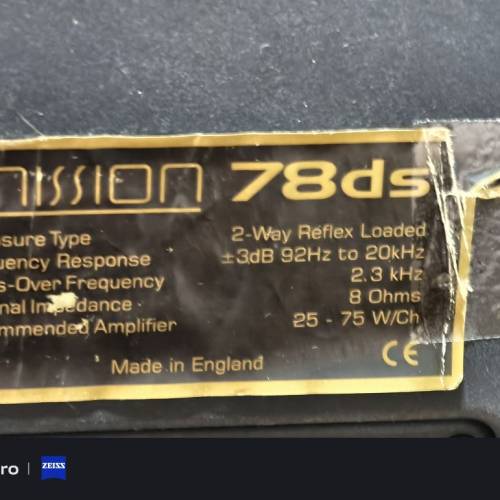 misson 78ds雙向後置喇叭