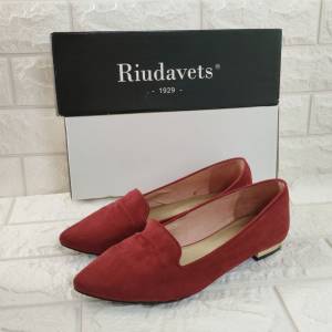 95%勁新行貨Riudavets1929 女裝牛皮革鞋 37碼 紅色 西班牙製造 全套有盒