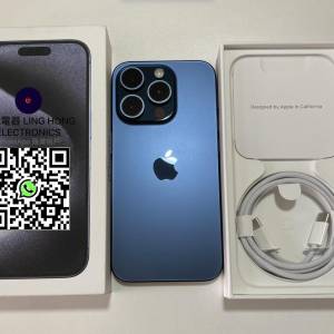 全新未激活 iPhone 15 pro 256gb eSim+實體sim 藍色 無鎖 原裝無拆 英/澳/日/歐版 ...
