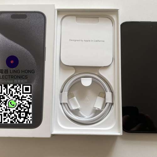 全新 iPhone 15 1tb eSim+實體sim 黑色 無鎖 原裝無拆 英/澳/日/歐版  not 16 一年...