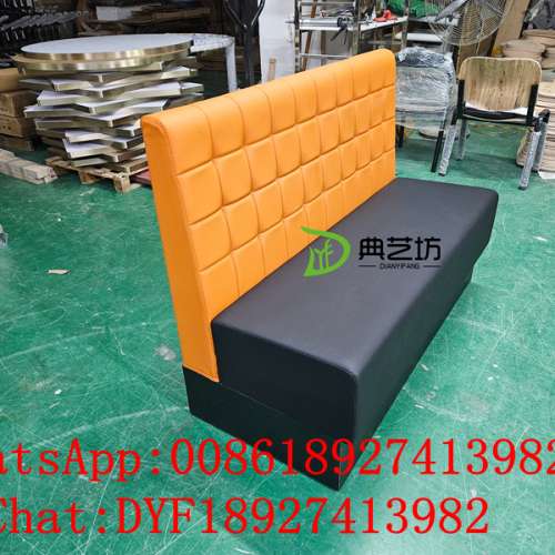 訂造防火皮革卡位沙發梳化,卡位梳化訂造，深圳傢私訂造工廠，茶餐法式餐廳沙發座椅...