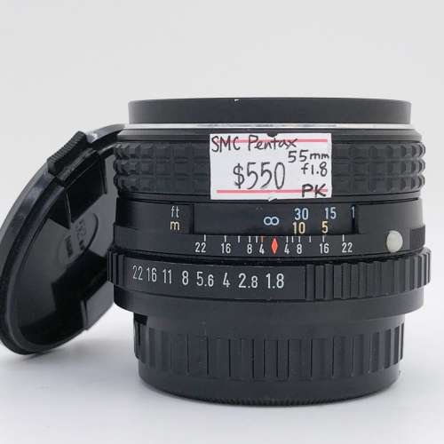 98% New Pentax SMC 55mm F1.8手動鏡頭, 深水埗門市可購買