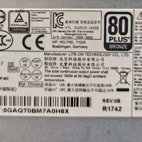 HP NO:906189-001 PA-1181-7 180W 6Pin 電源 火牛 全新火牛