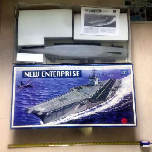$450 - [非完成品] 1比400 近一米長 新企業航空母艦 1-400 Big Scale U.S. Atomic ...