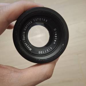戰前 Meyer Optik 100mm F3 自加光圈送m42調焦筒